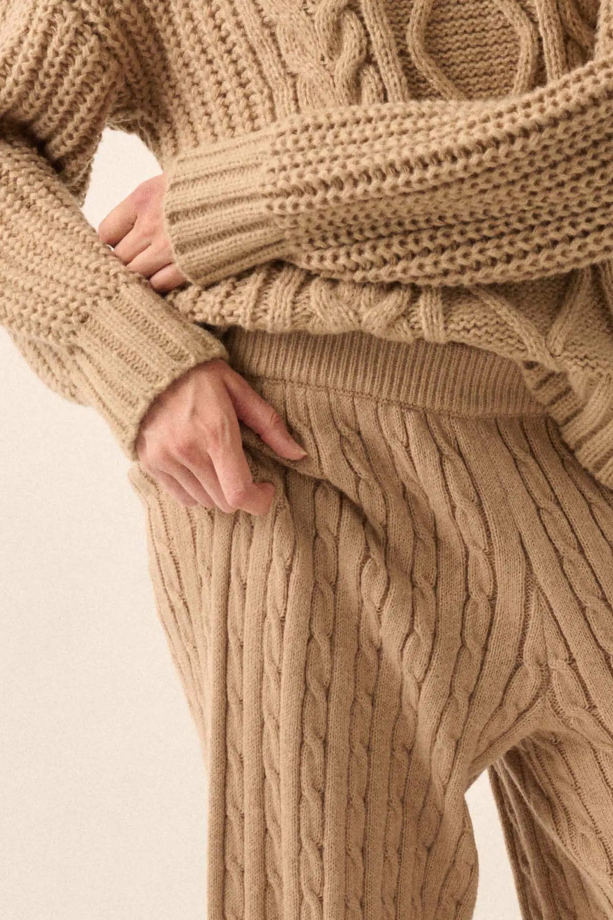 Better Together Cable Knit Sweater Pants