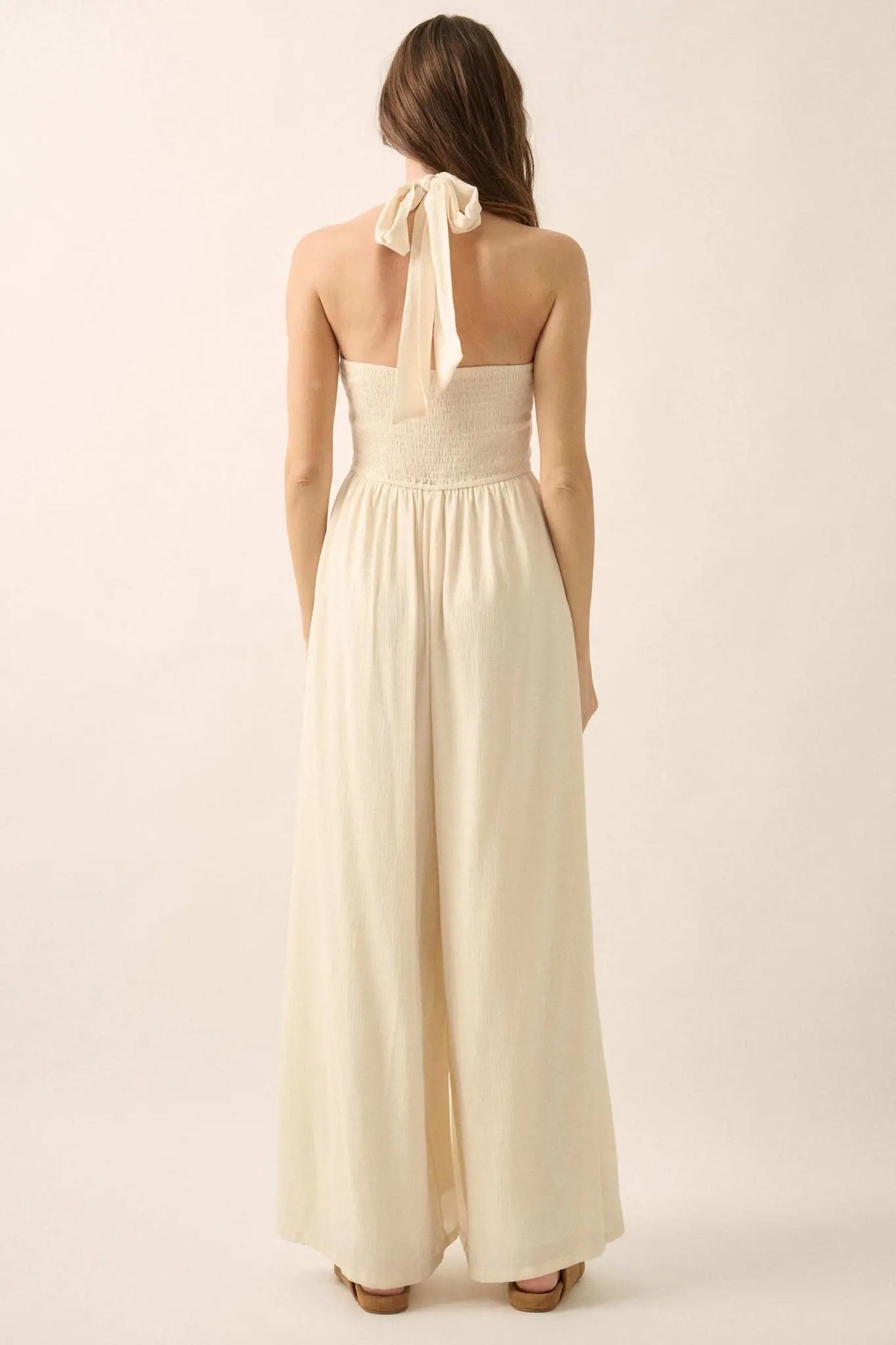 Quiet Confidence High-Waist Halter Jumpsuit