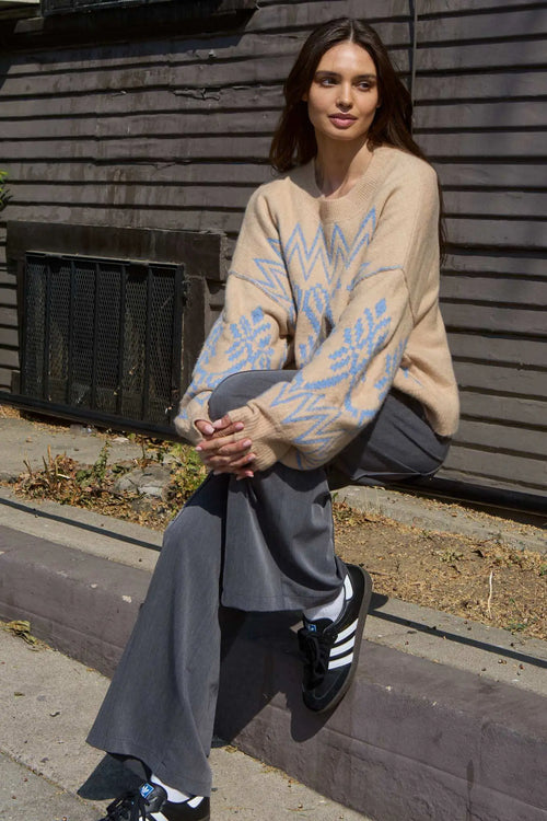 Altitude Adjustment Oversize Alpine Knit Sweater