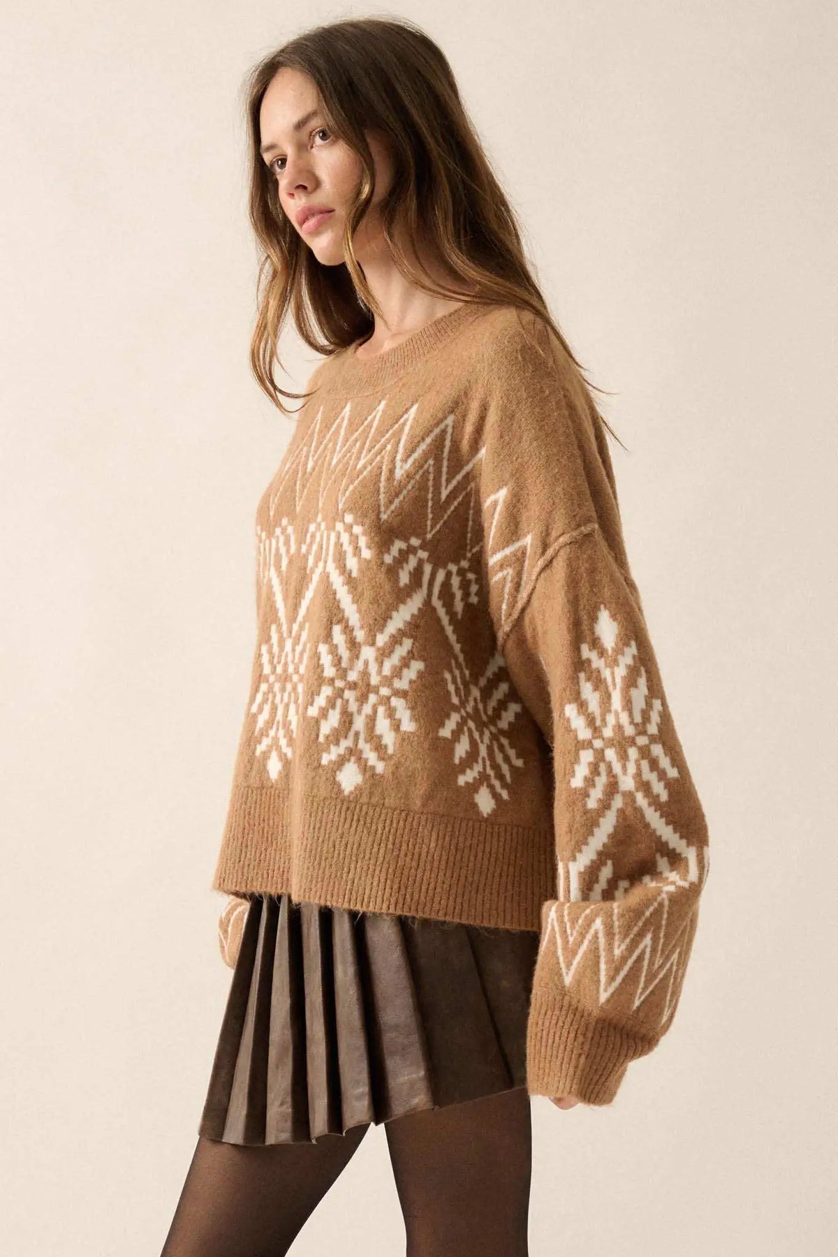 Altitude Adjustment Oversize Alpine Knit Sweater