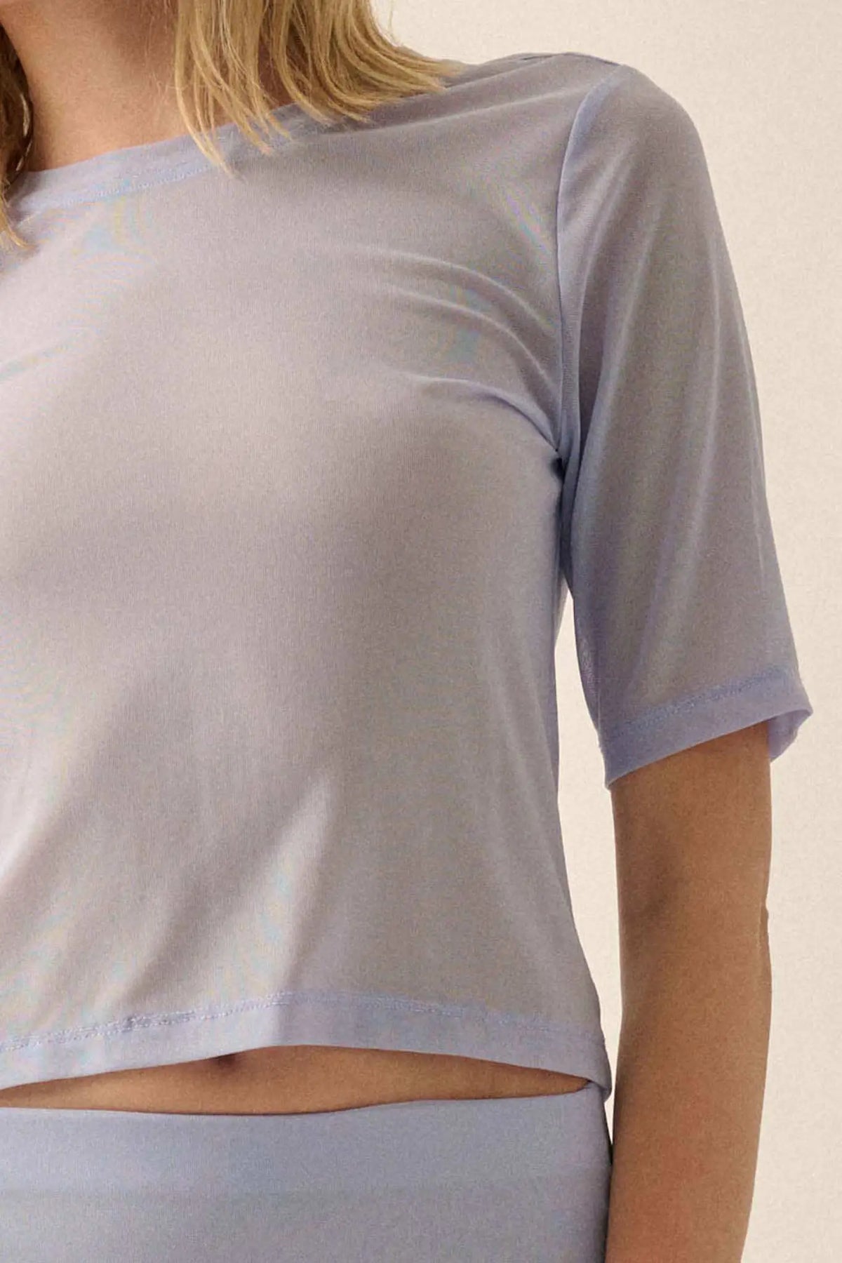 All Meshed Up Sheer Mesh Tee