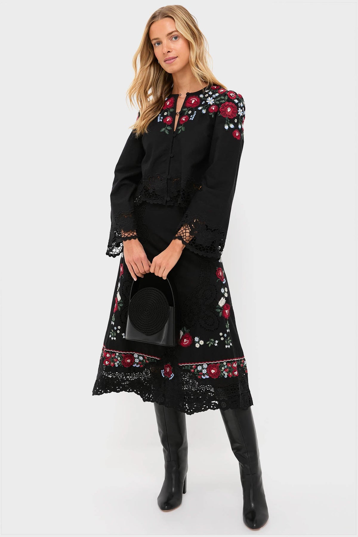 Black Goldy Tall Boots