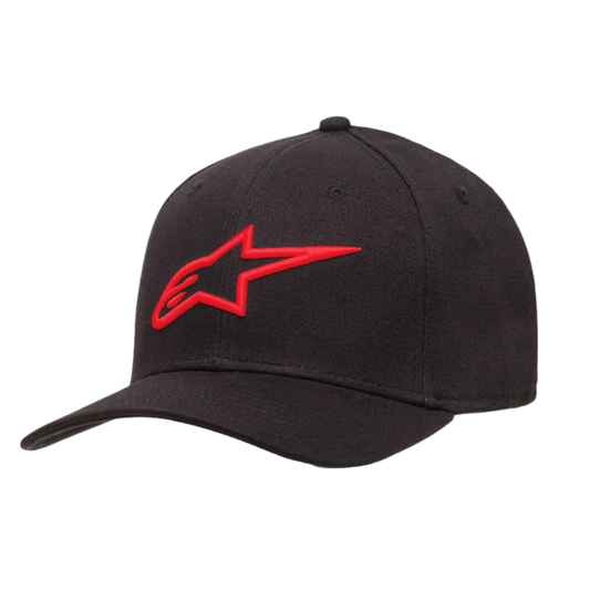 Ageless Curved Hat - Black/Red