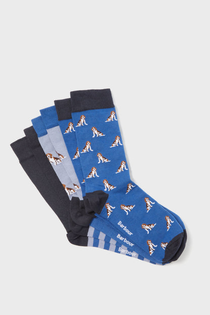 Blue Beagle Dog Sock Set