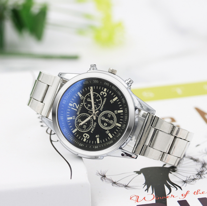 Blu-ray Gift Steel Band Watch