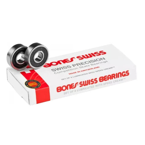 Bones Swiss Skateboard Bearings 8-Pack