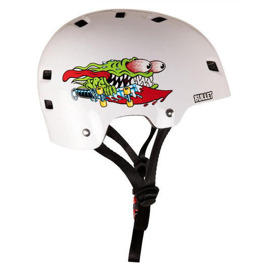 Bullet X Santa Cruz Slasher Youth Helmet - Gloss White