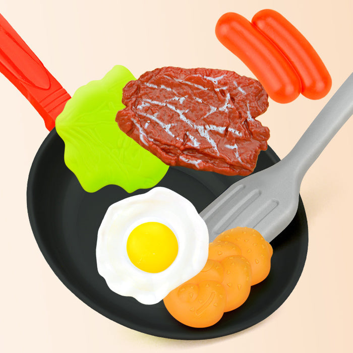 Children Play House Pan Spatula Steak Kitchen Toy Set