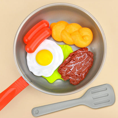 Children Play House Pan Spatula Steak Kitchen Toy Set