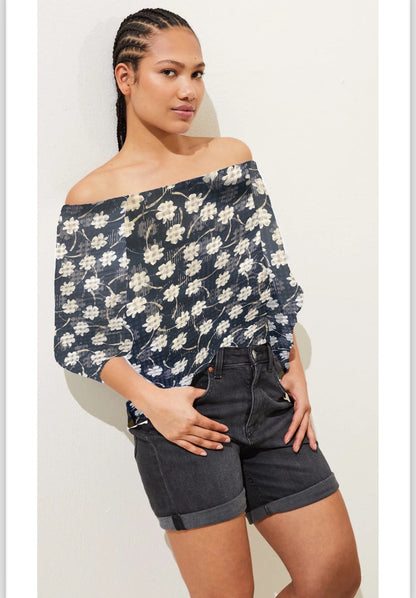 Cotton Stretch Denim - Dark Wash Blue