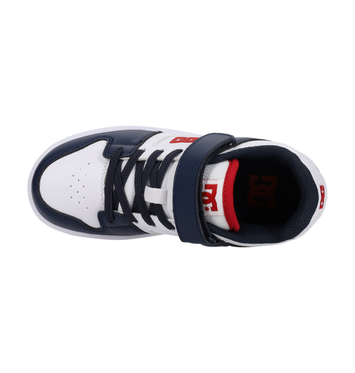 DC Youth Manteca 4 V SN - White/Navy/Red