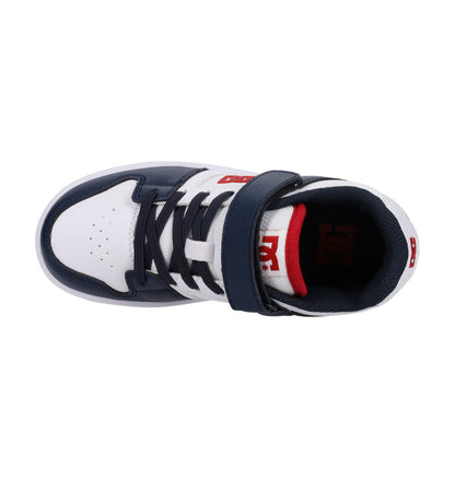 DC Youth Manteca 4 V SN - White/Navy/Red
