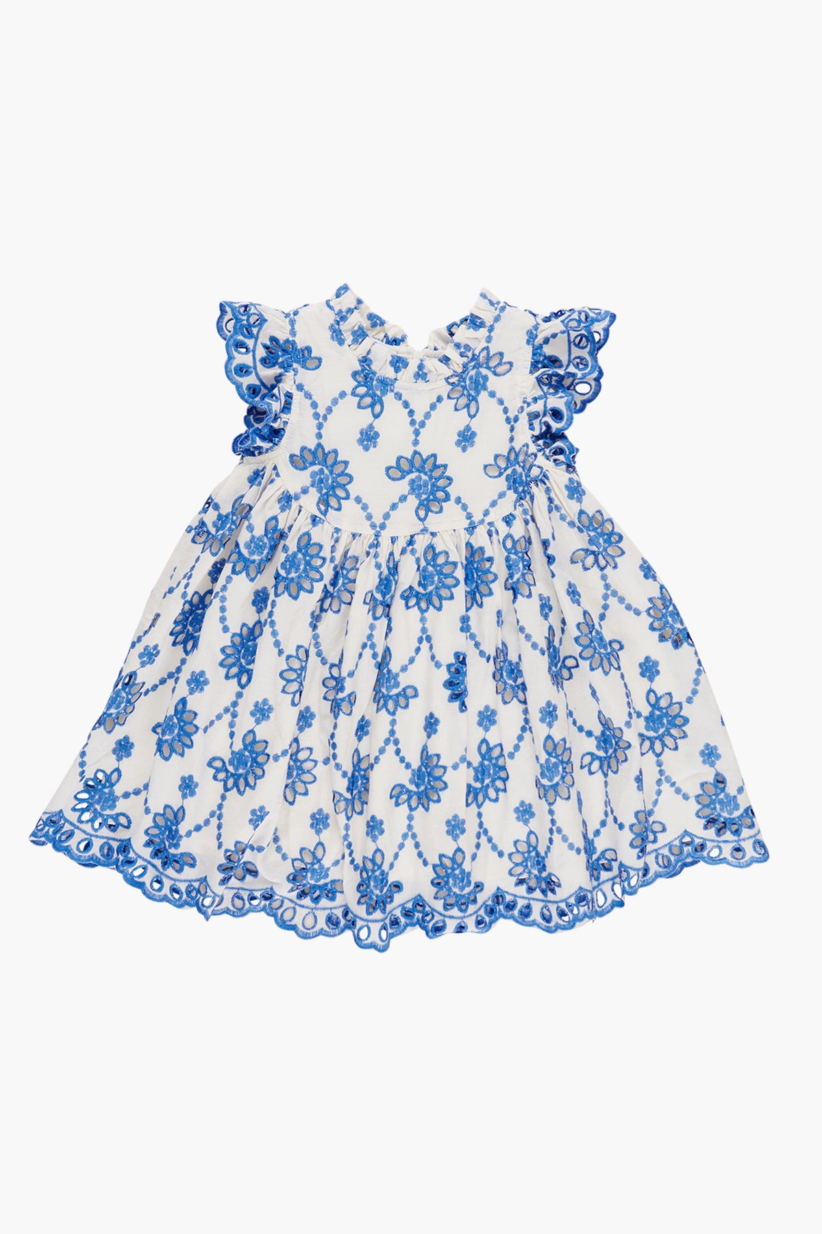 Blue Eyelet Cynthia Dress