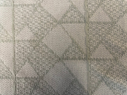 French Poly / Rayon Woven Boucle - Sage & White