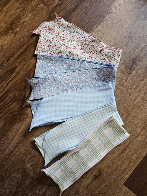 Hair Tie in Blue Gingham (#8)