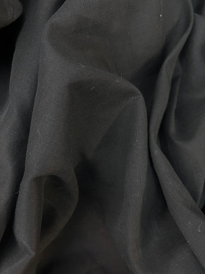 Lightweight Cotton Voile - Black