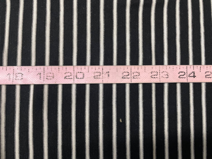 Black & White Striped Cotton Jersey