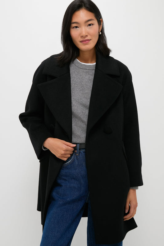 Black Harley Peacoat