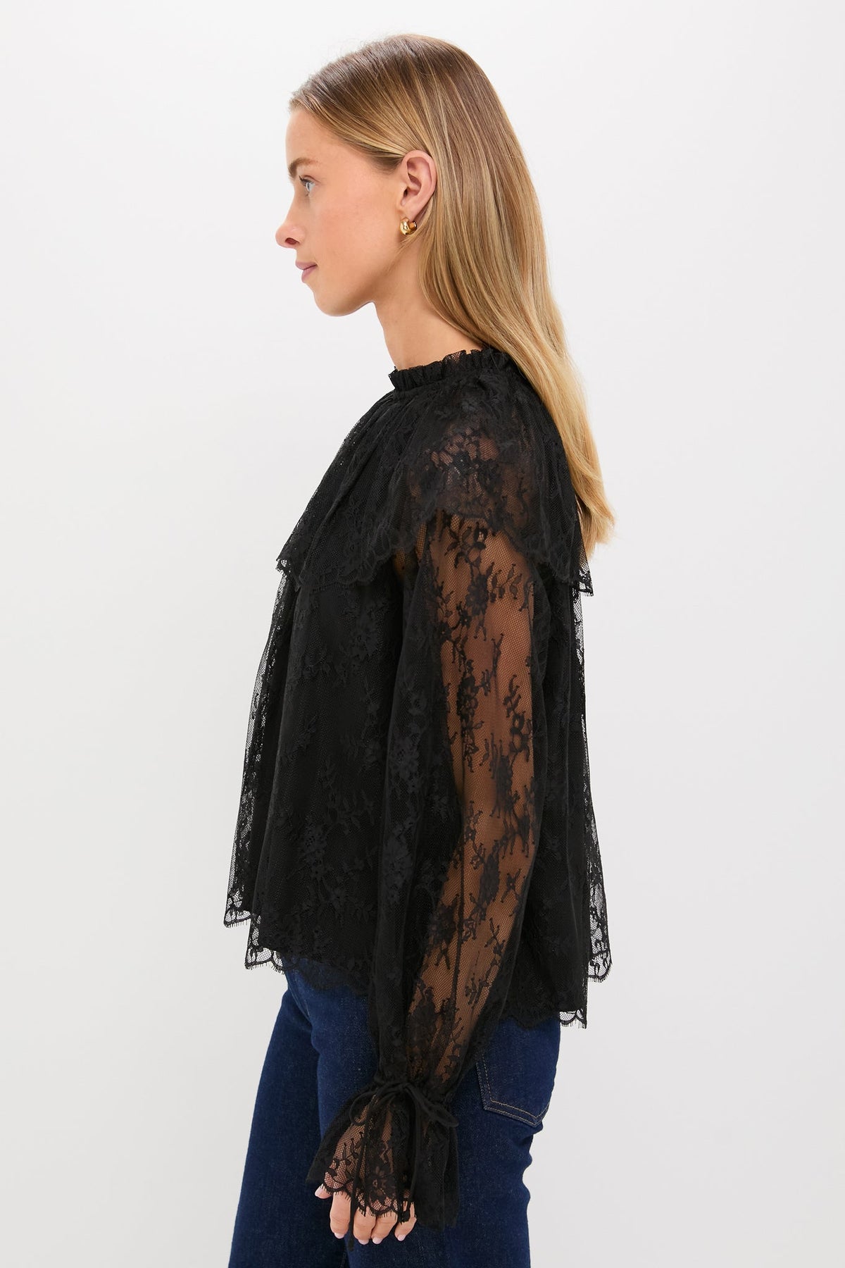 Black Casandra Lace Blouse