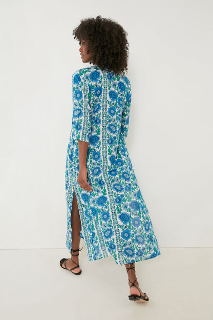 Blue Dijon Classic Long Kurta