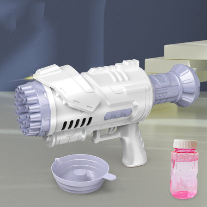 Kid 69 Hole Rainbow Light Bazooka Bubble Machine