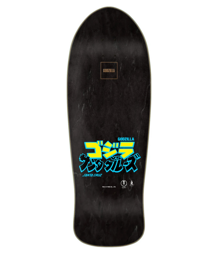 Limited Edition Santa Cruz X Godzilla Mothra Natas 10.538in x 30.14in Reissue Deck