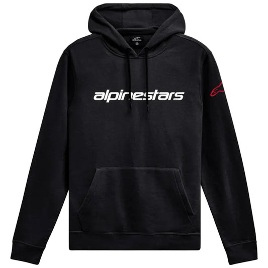Linear Wordmark V3 Hoodie - Black/White/Red