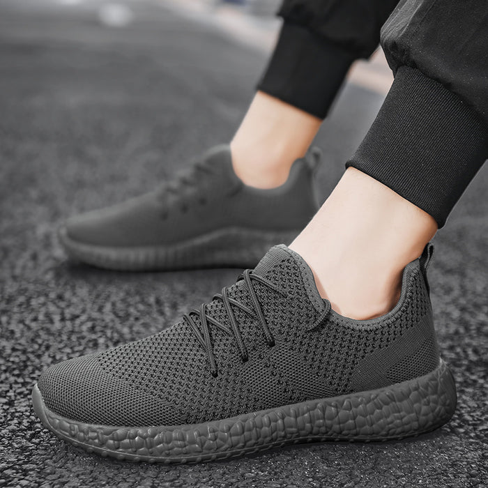 Men's Running Shoes Spring Low Top Fly-kit Mesh