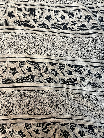 Modern Cotton Star Lace - Bright White