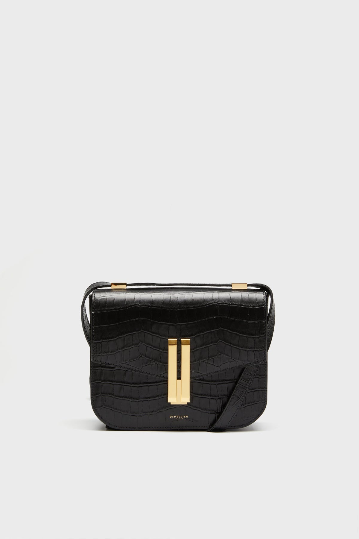 Black Croc Effect Vancouver Bag