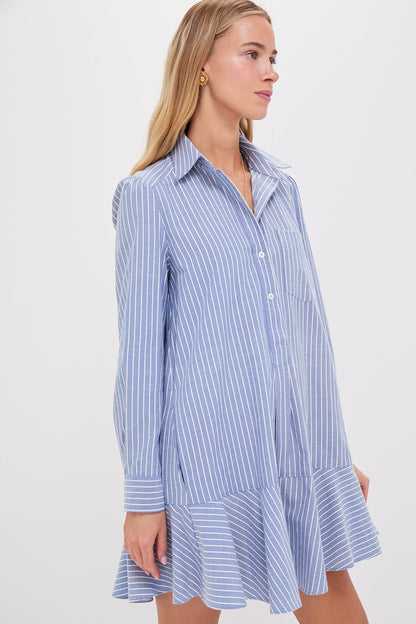 Blue Stripe Callahan Shirt Dress