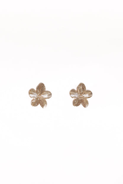 Adriana Flower Earrings - Gold