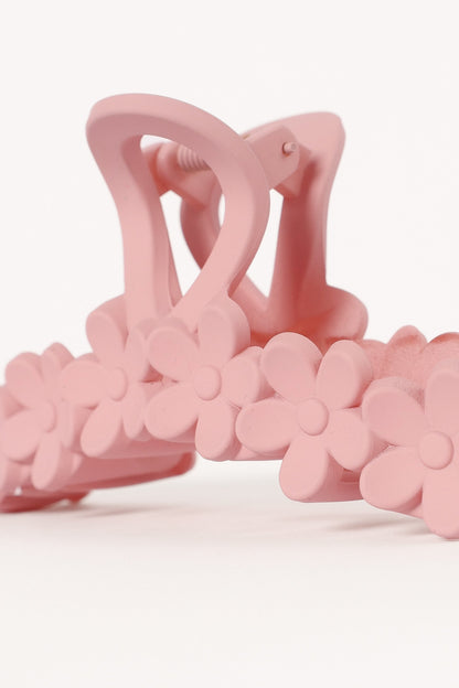 Annie Floral Hair Clip - Pink