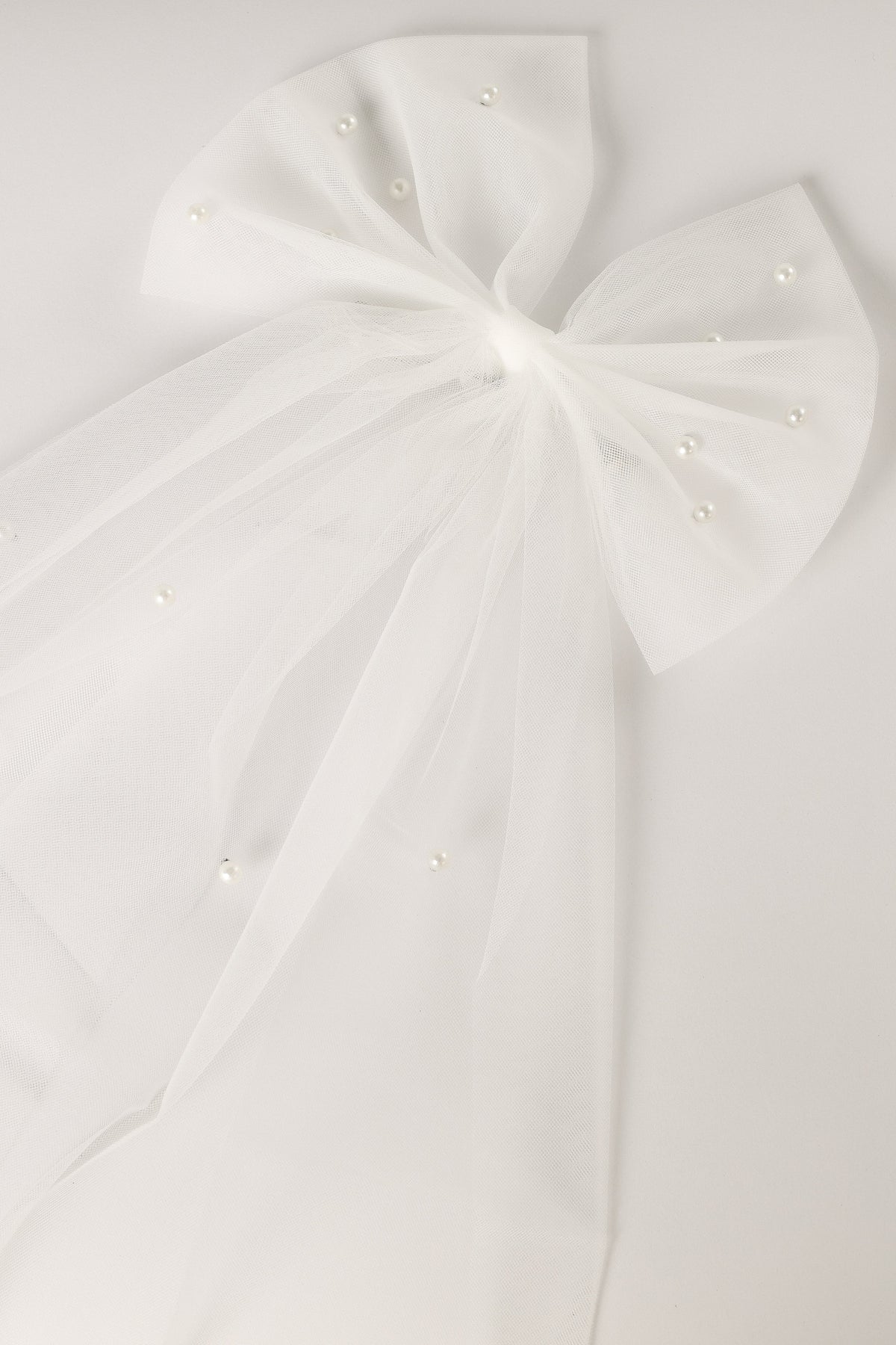 Cora Hair Bow - White