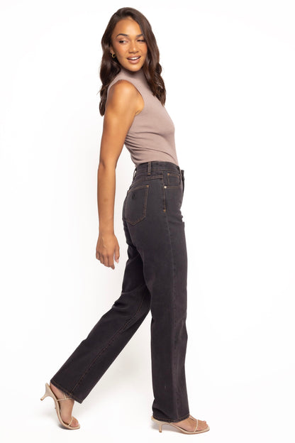 Abrand 94 High Straight Jeans - Cara Washed Black