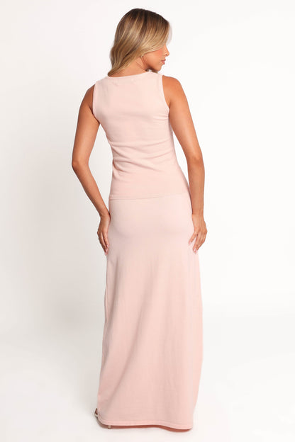 Beatrice Knitted Skirt - Peach