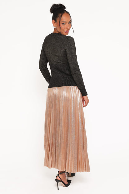 Bethy Maxi Skirt - Gold