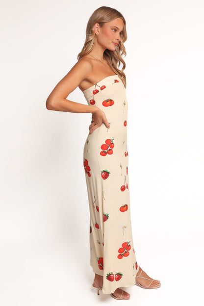 Adela Maxi Dress - Tomato Print