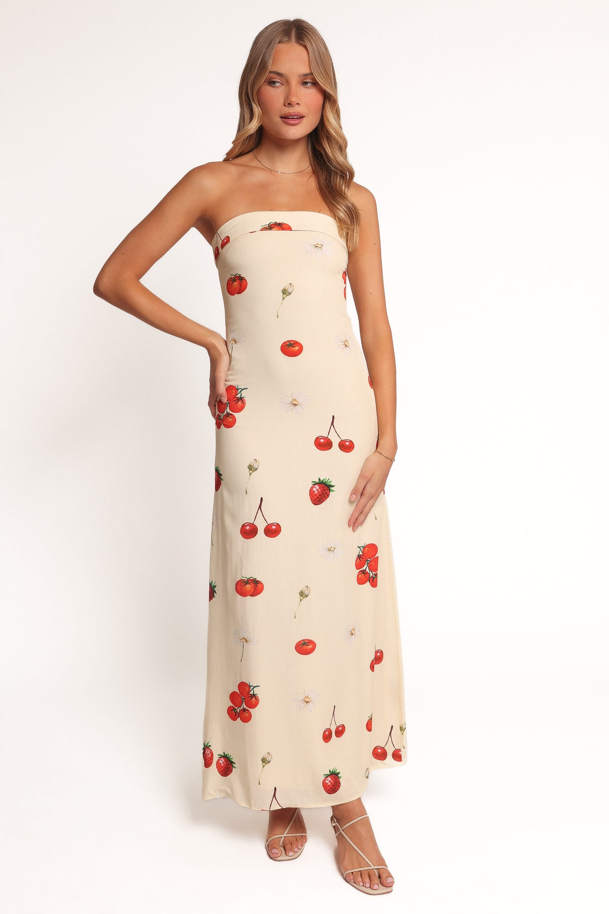 Adela Maxi Dress - Tomato Print