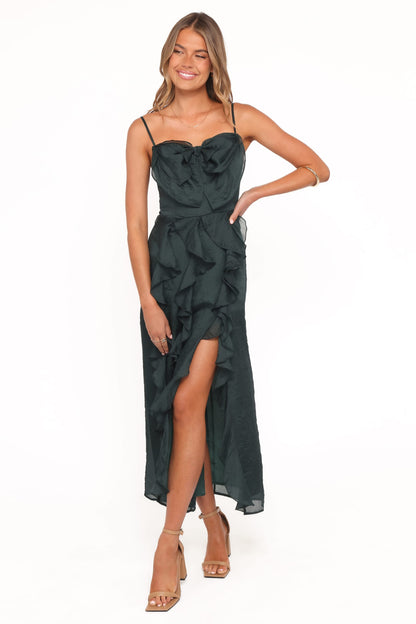 Adelyn Midi Dress - Emerald