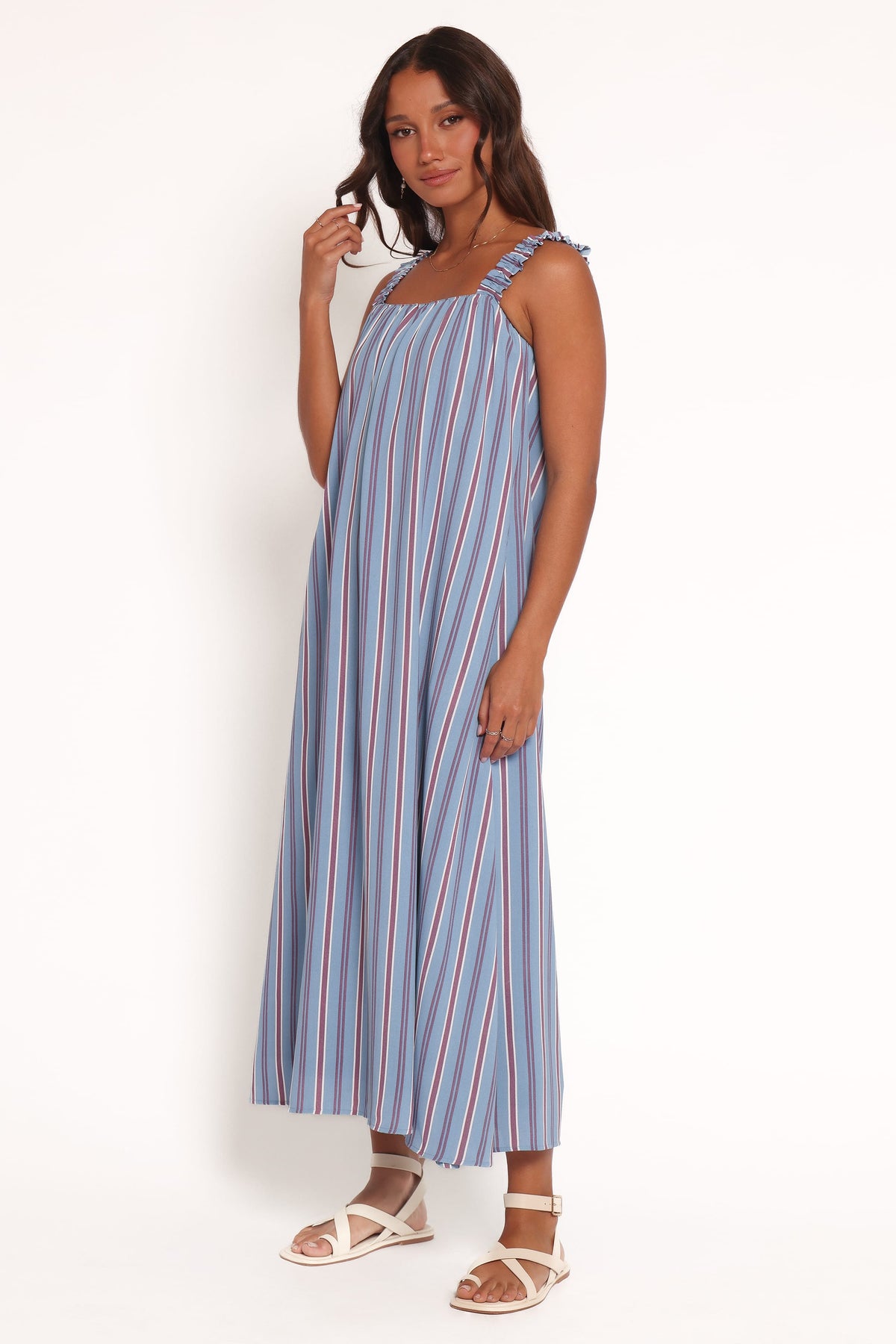 Alessandra Maxi Dress - Blue Stripe