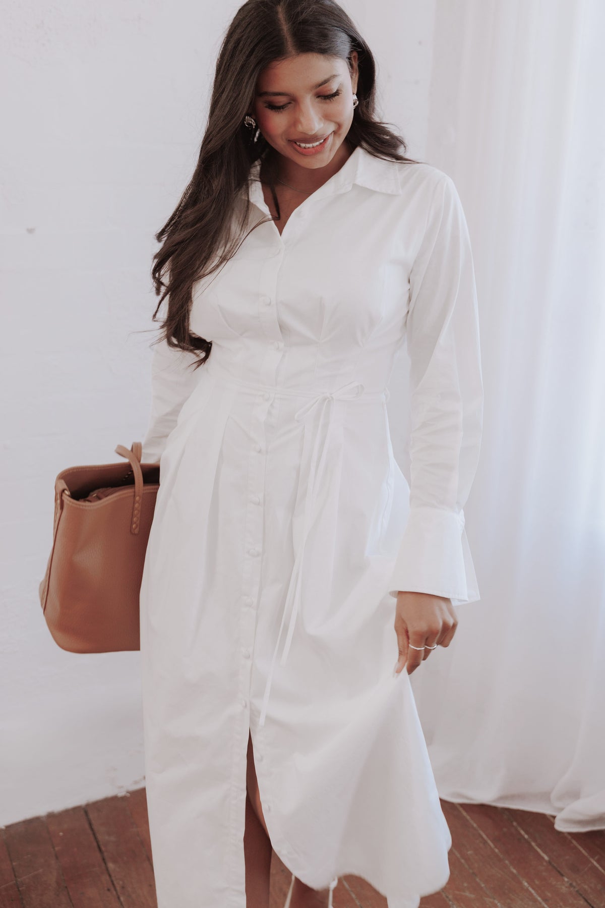 Alexander Shirt Dress - Ivory