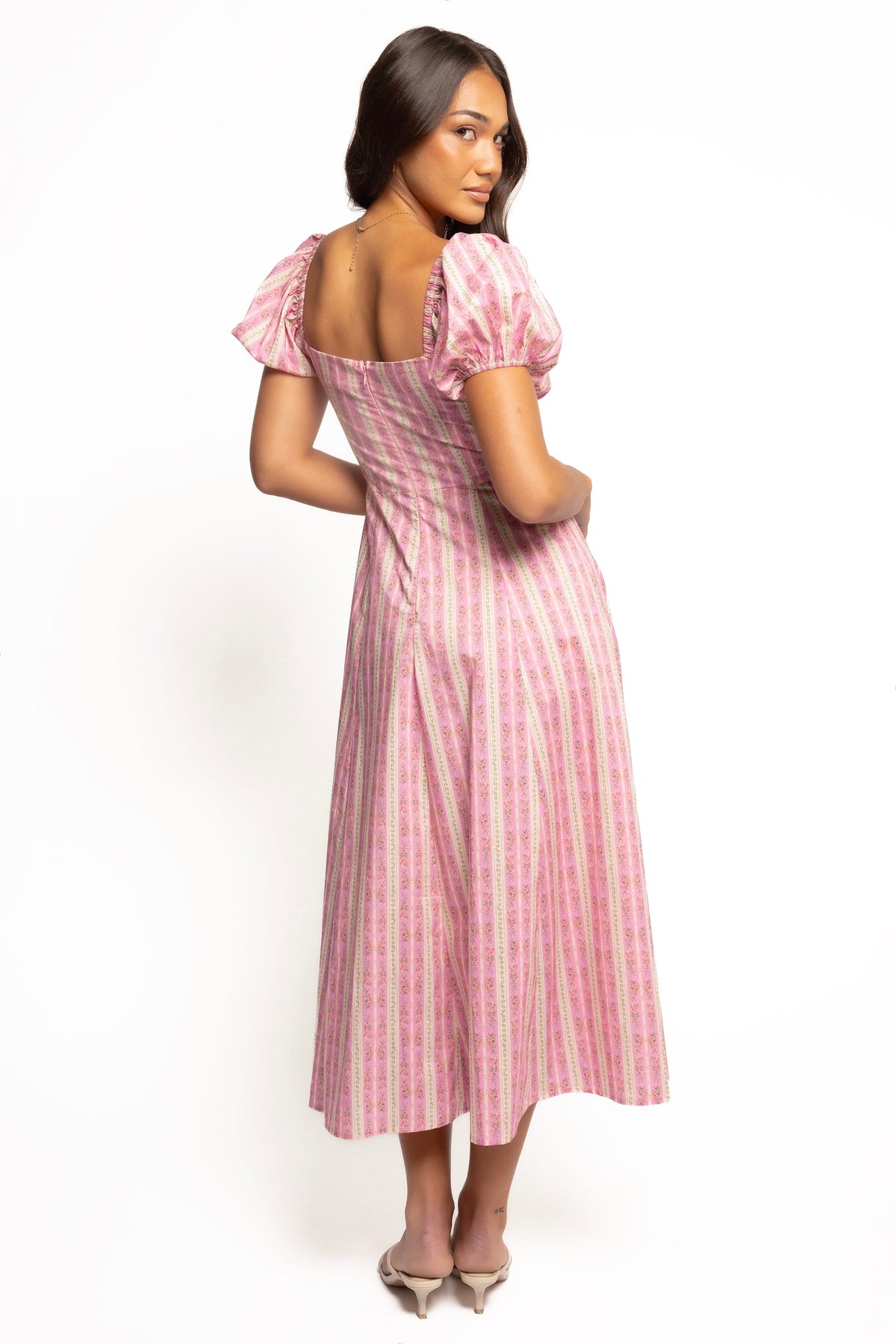 Amethyst Midi Dress - Pink