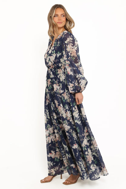 Anisa Maxi Dress - Navy Floral
