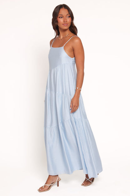 Bennie Midi Dress - Pale Blue