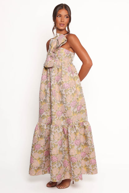 Betina Bow Front Maxi Dress - Multi Floral