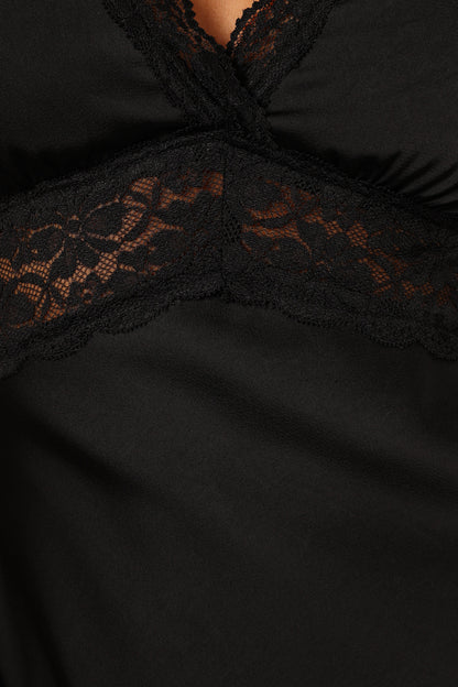 Brennan Maxi Slip Dress - Black