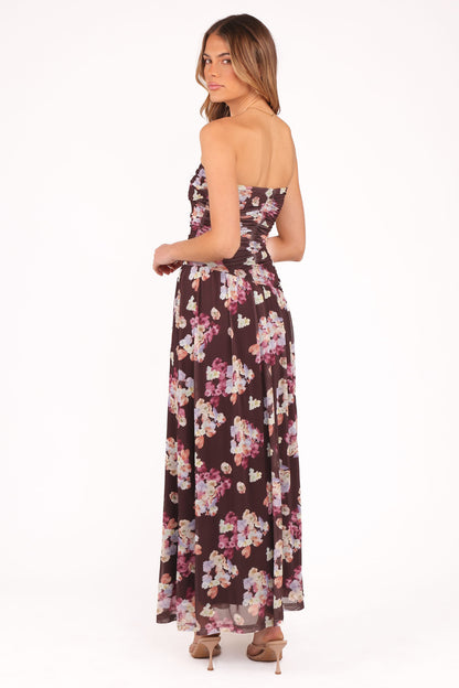Calypso Maxi Dress - Purple Floral