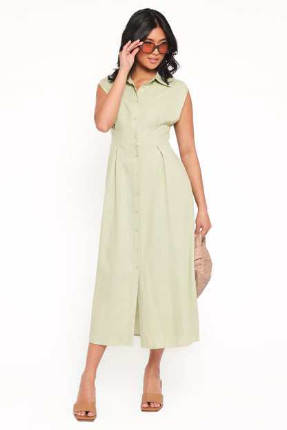 Cami Midi Dress - Green