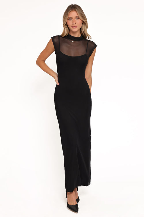 Charice Midi Dress - Black